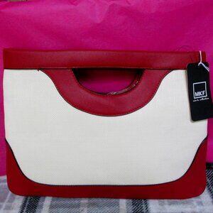 P34-NWT Mia K Farrow Wine Clutch/ Crossbody with Two Straps